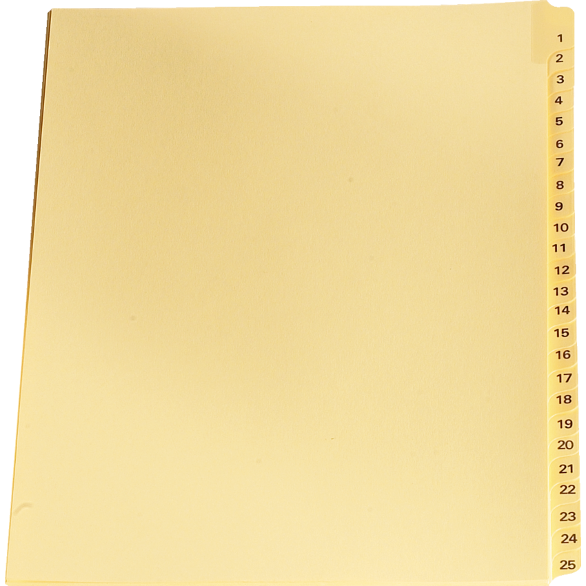 Numerical Legal Exhibit Dividers #7, 25/pkg