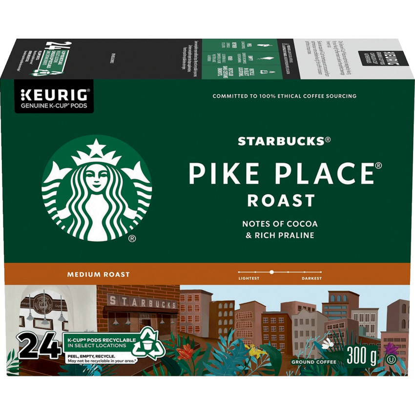 Starbucks® Coffee K-Cups® Pike Place® Medium Roast 24/box