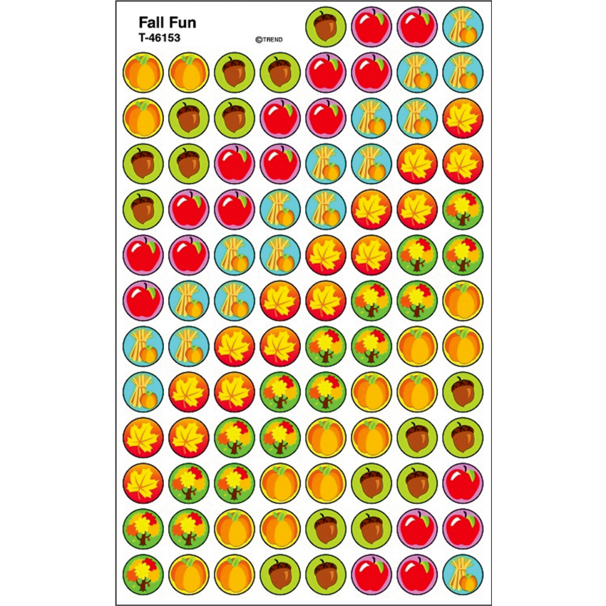Trend® superSpots® Fall Fun Stickers 800/pkg