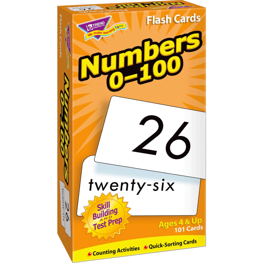 Trend® Skill Drill Flash Cards Numbers 0-100 101/box