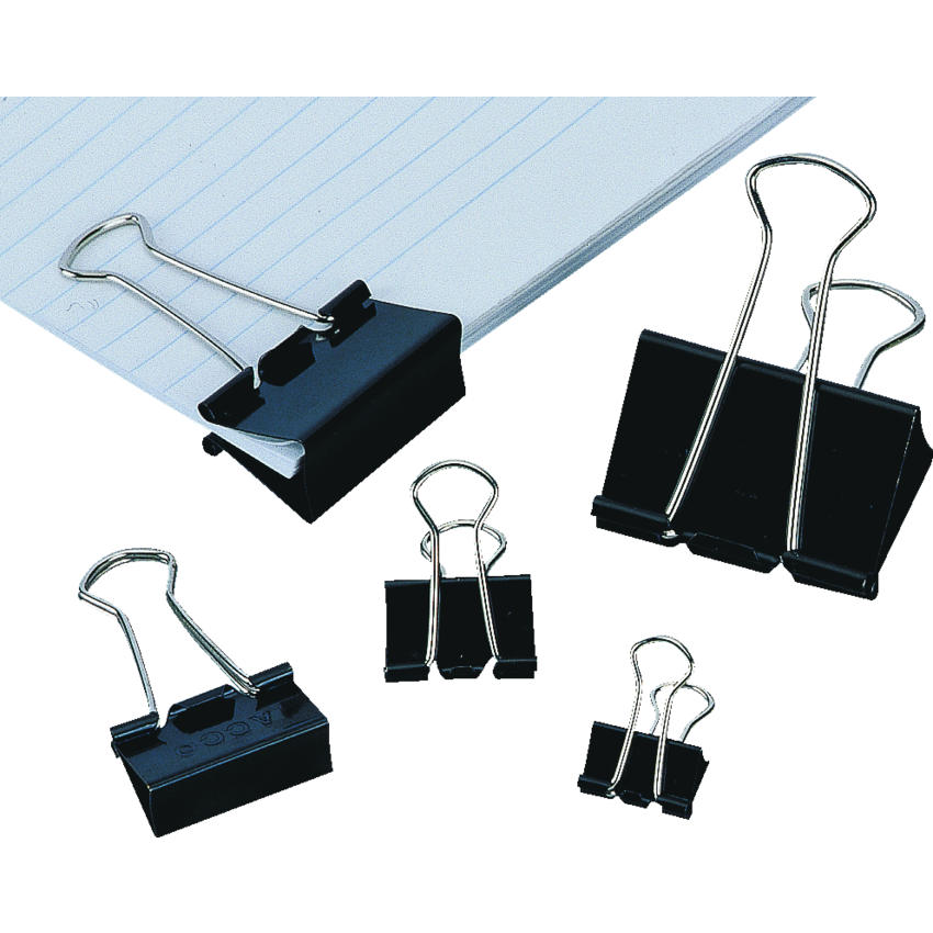 Westcott® Fold Back Clips 9/16" 12/box