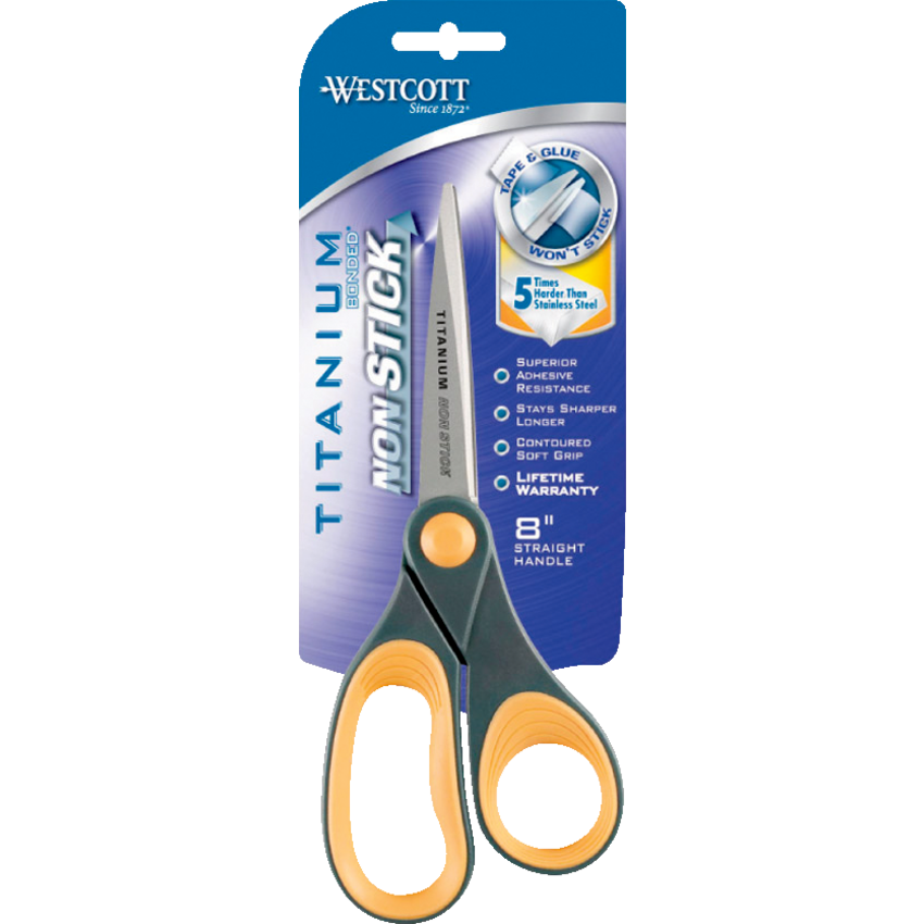 Westcott® Titanium Bonded® Non-Stick Scissors Straight Handle 8
