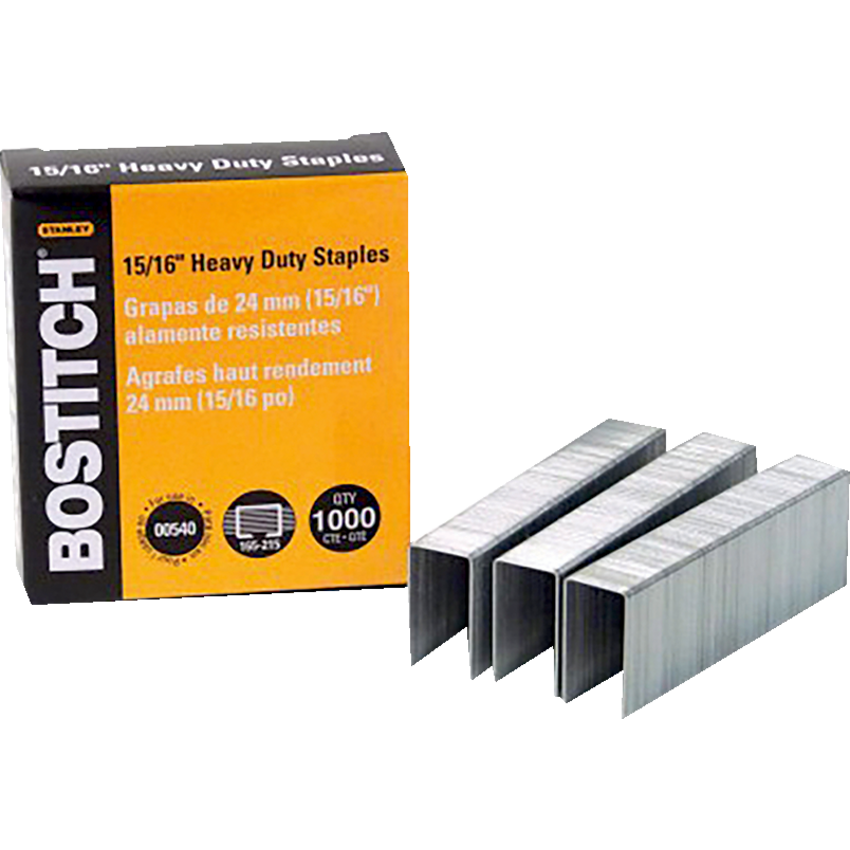 Bostitch® Heavy Duty Staples 15/16" 165-215 sheets 1,000/box