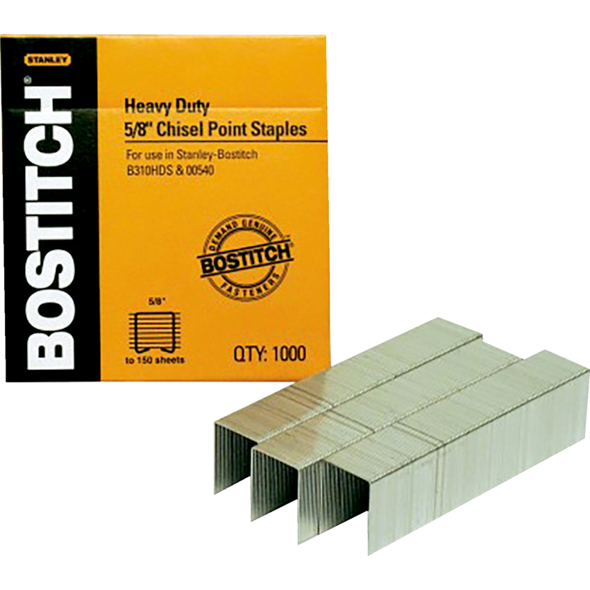 Bostitch® Heavy Duty Staples 5/8" 85-130 sheets 1,000/box
