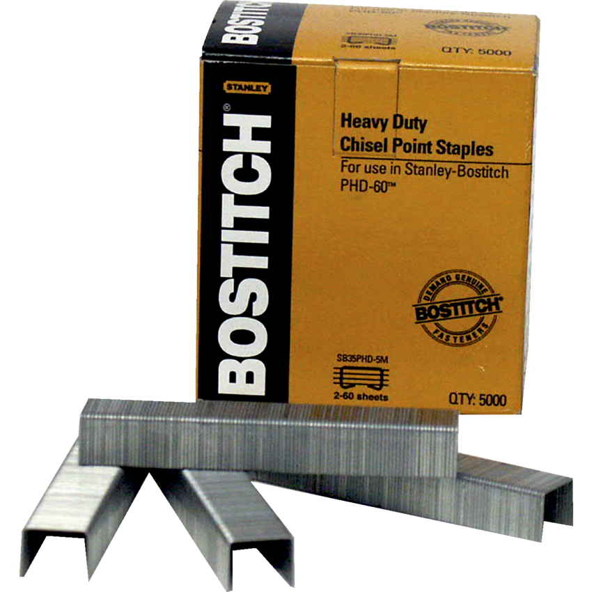 Bostitch® Heavy Duty Staples 1/2" 60 sheets 5,000/box