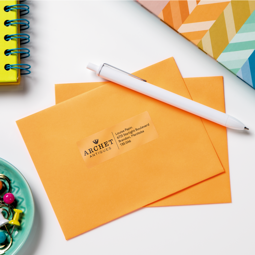 Avery® Easy Peel® Clear Address Labels 1" x 2-5/8" (750 Labels) 25 sheets/pkg