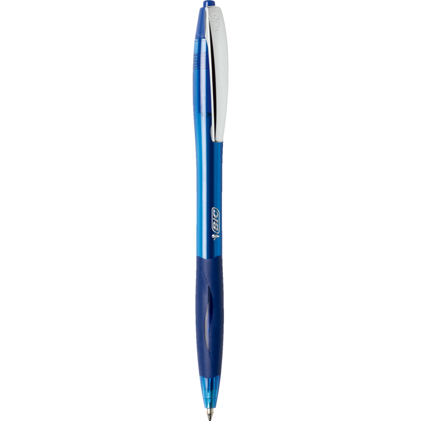 Bic® Glide™ Retractable Ball Point Pen Medium Point Blue 12/box