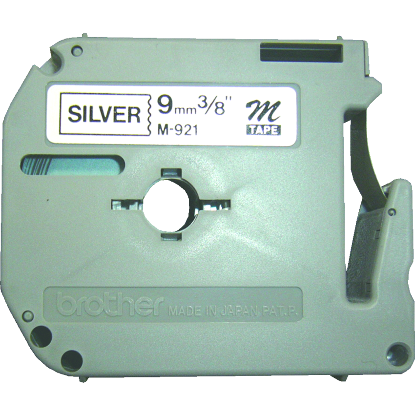 Brother® P-Touch® M Tape 3/8" Black on Silver