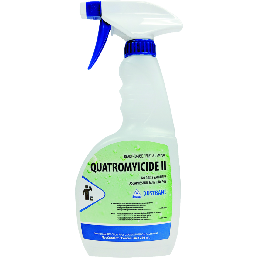 Dustbane Quatromyicide V No Rinse Sanitizer Ready to Use 750 mL