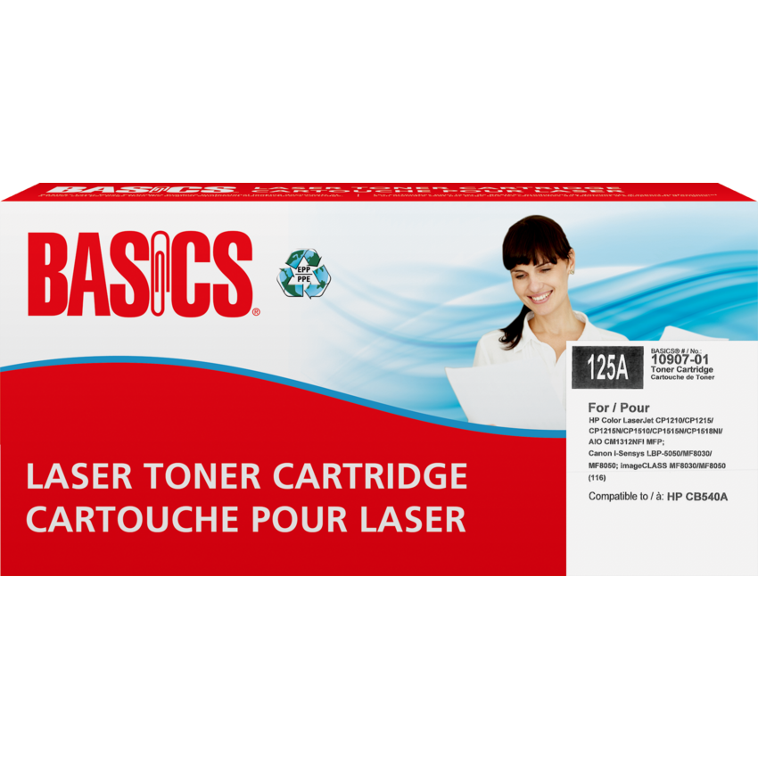 Basics® Remanufactured Laser Cartridge (HP 125A) Black