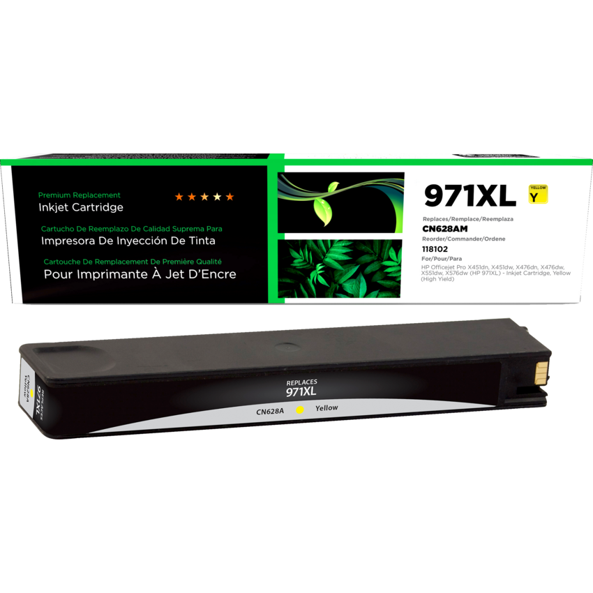 Clover Imaging Remanufactured Inkjet Cartridge HP 971XL High Yield Yellow