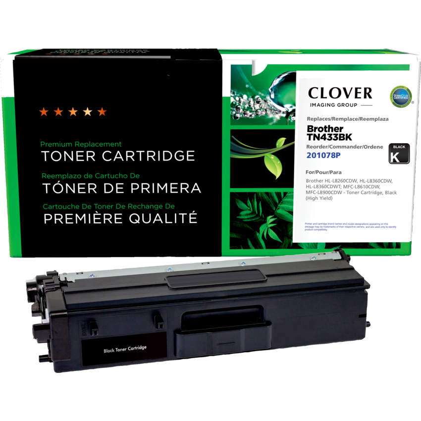 Clover Imaging Remanufactured Laser Cartridge (Brother TN433) High Yield Black