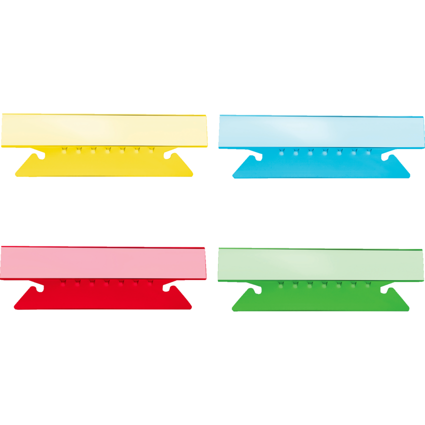 Basics® Flexible Tabs 3-1/2" Assorted Colours 25/pkg