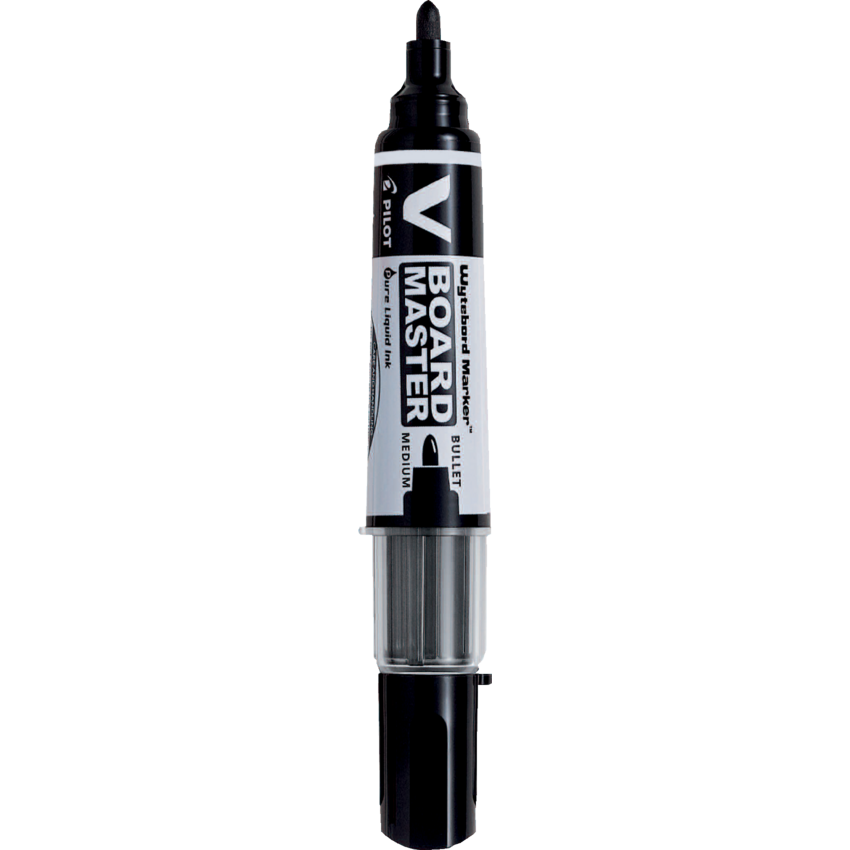 Pilot® BeGreen® V-Board Master Dry Erase Marker Bullet Tip Black 10/box
