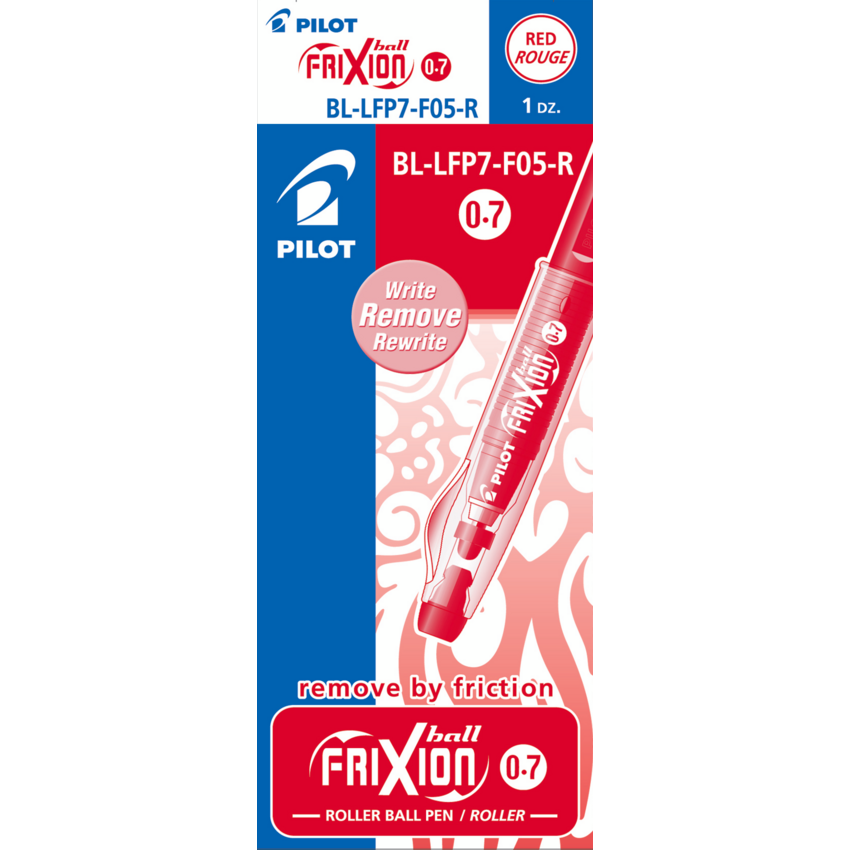 Pilot® FriXion® Ball Stick Pens 0.7 mm Red