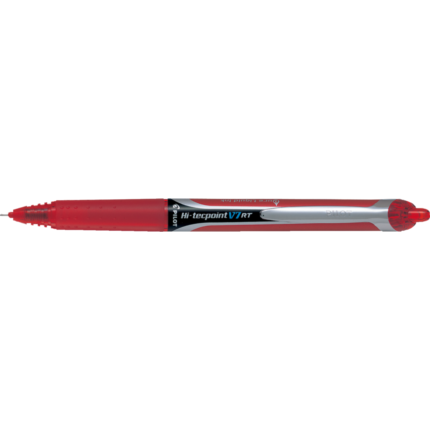 Pilot® Hi-Tecpoint Retractable Roller Pen 0.7 mm Red