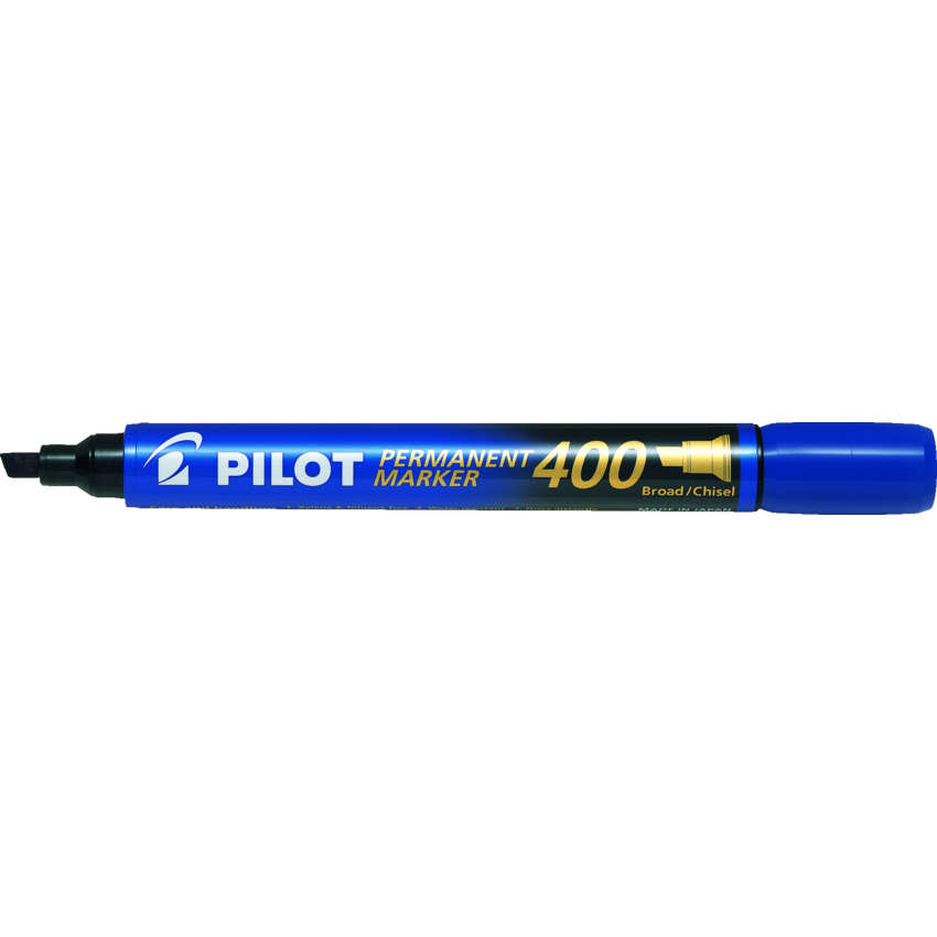 Pilot® Permanent Markers Chisel Tip Blue 12/box