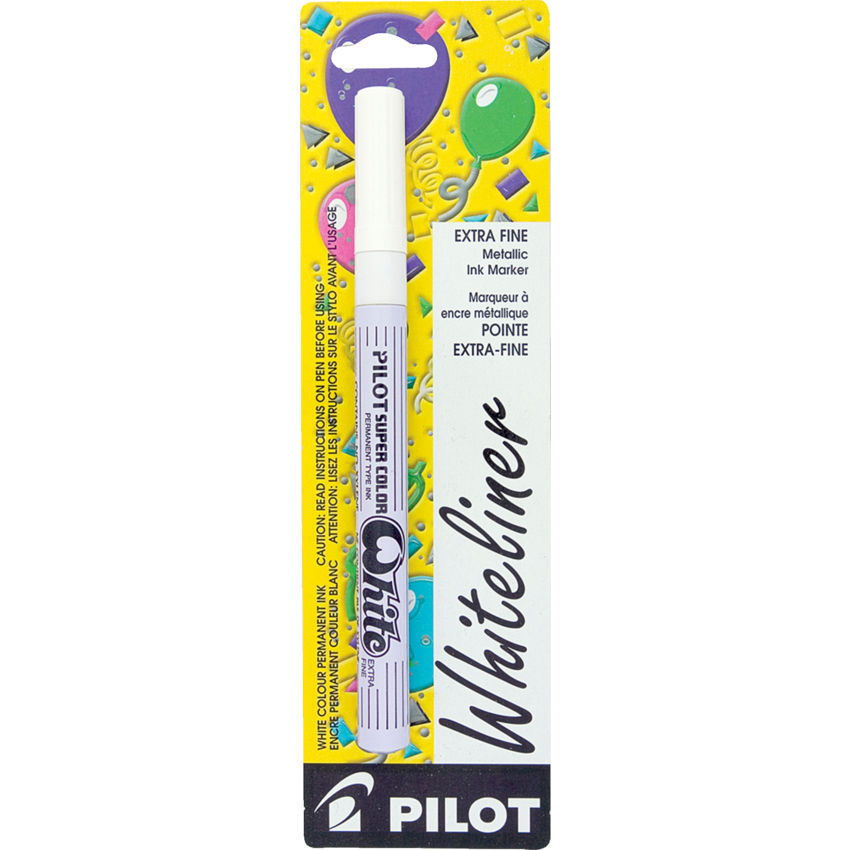 Pilot® Super Color Marker Extra Fine Tip White