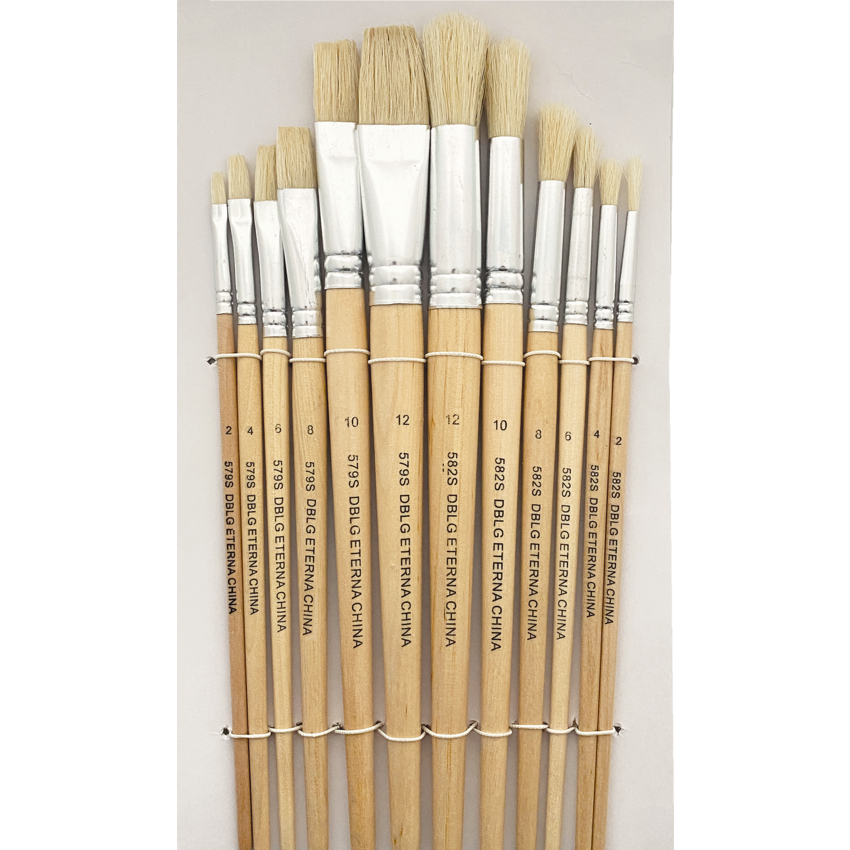 DBLG Assorted Brush Sets Short handles 12/pkg