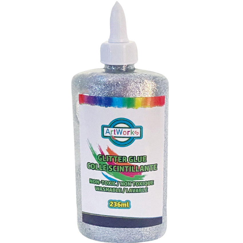 ArtWorks Glitter Glue 236 g Silver