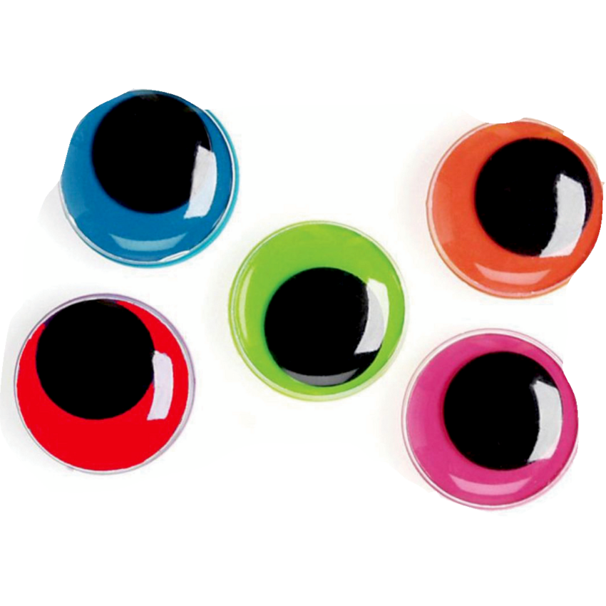 DBLG Wiggly Eyes Assorted Sizes Assorted Neon Colours 160/pkg