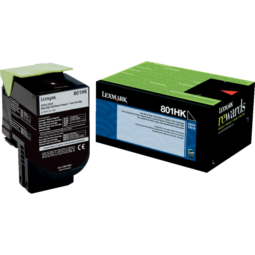Lexmark® Laser Cartridge #801 Black