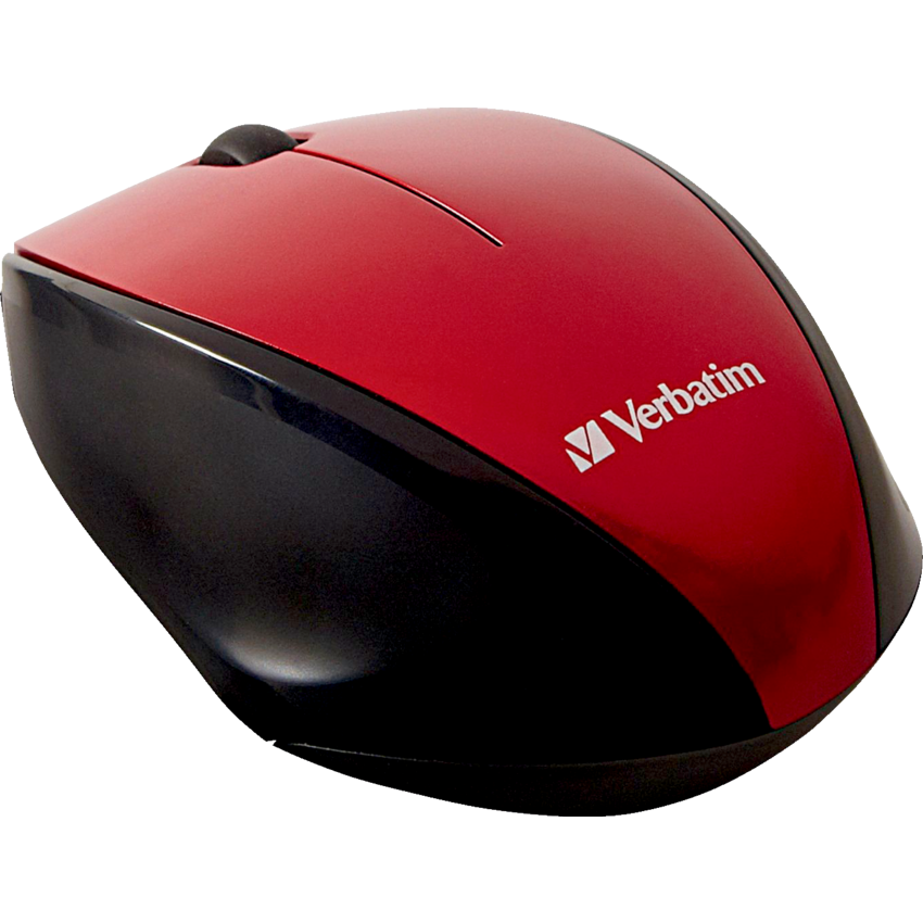 Verbatim® Wireless Notebook Multi-Trac Blue LED Mouse Red