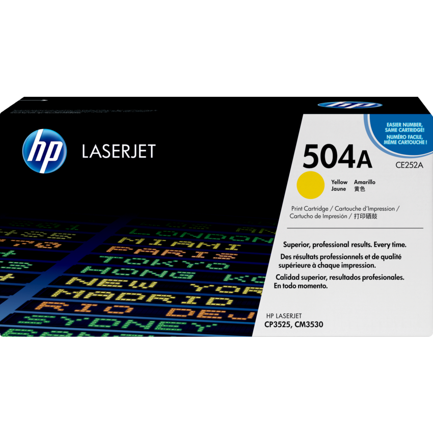 HP LaserJet Laser Cartridge #504A Yellow