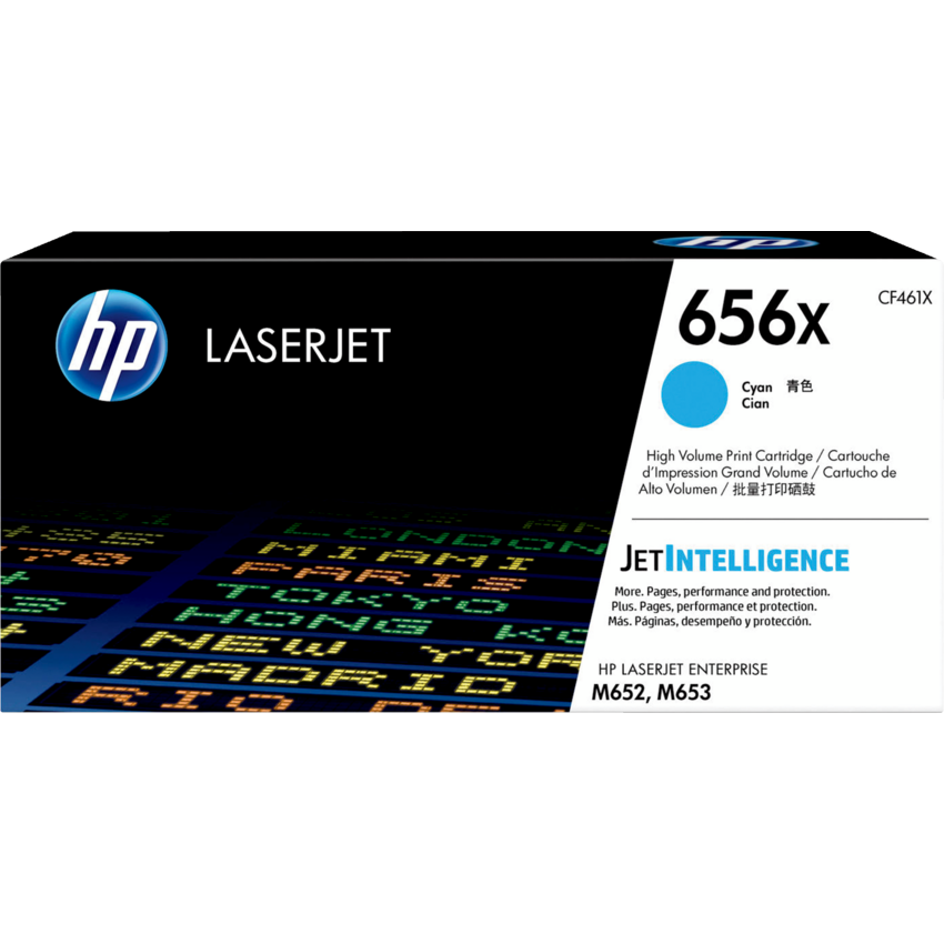 HP LaserJet Laser Cartridge #656X High Yield Cyan