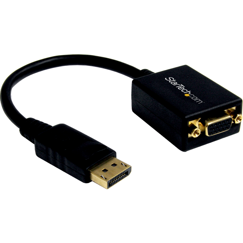 StarTech DisplayPort to VGA Adapter 8.9" Black