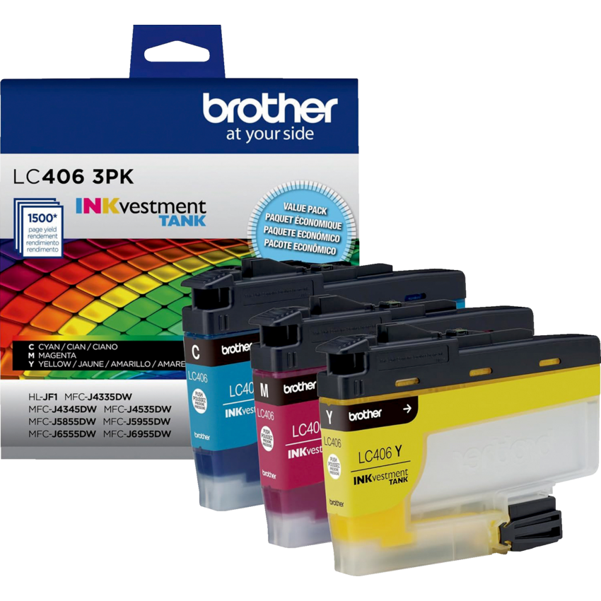 Brother INKvestment Inkjet Cartridge #LC4063PKS Multipack