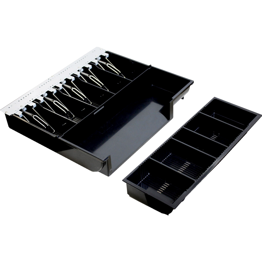 Adesso® Removable Cash and Coin Tray 14" Black