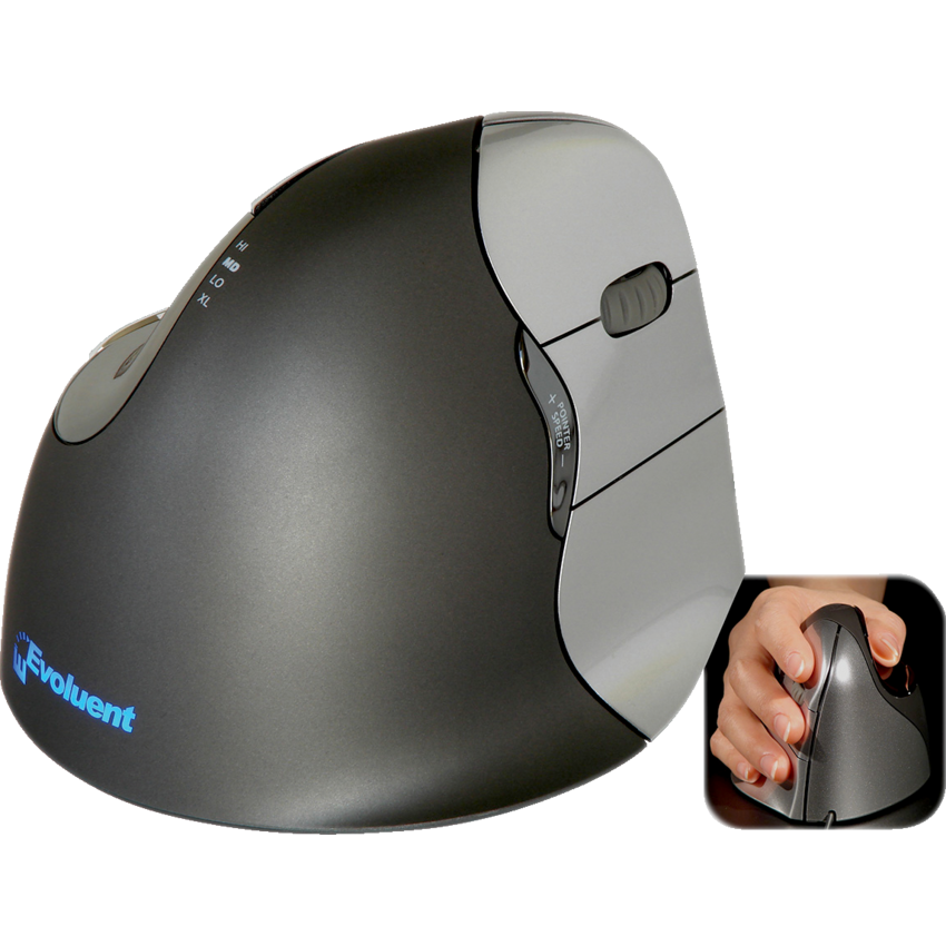 Evoluent VerticalMouse™ 4 Right Handed Wireless Mouse