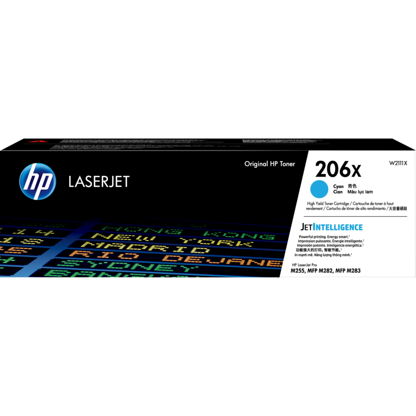 HP LaserJet Laser Cartridge #206X High Yield Cyan