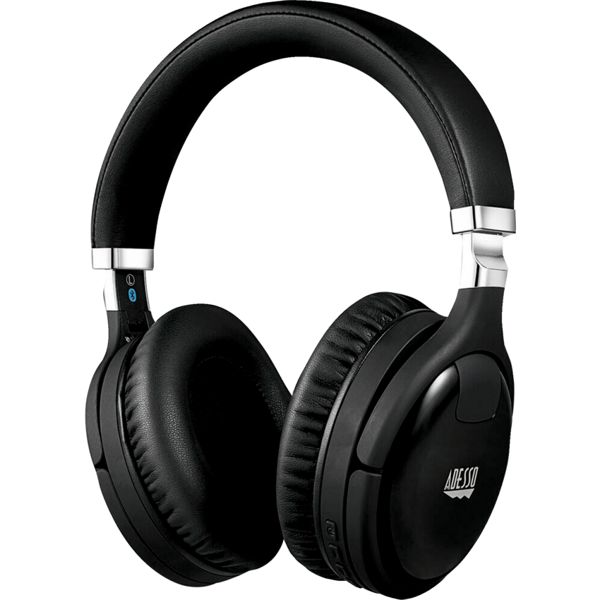 Adesso® Xtream P600 Bluetooth Active Noise Cancellation Headphone with Microphone Black