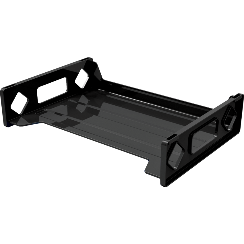 Deflecto® Sustainable Office® Desk Accessories Stackable Desk Tray-Legal Black