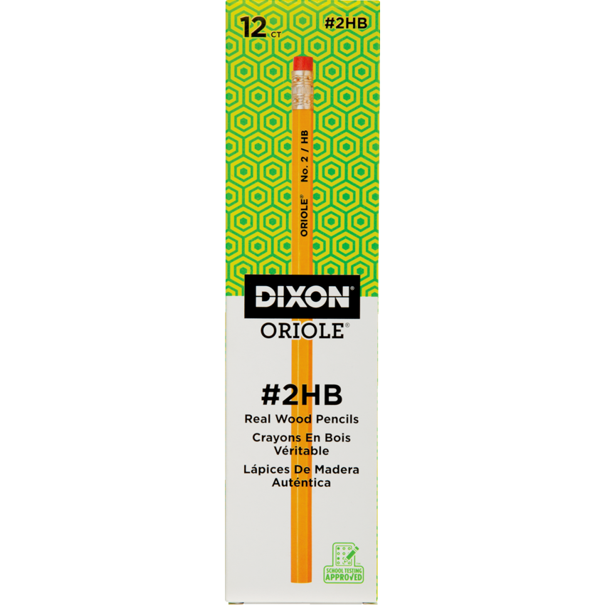 Dixon® Oriole® Wood-Cased Pencils #2 HB 12/box