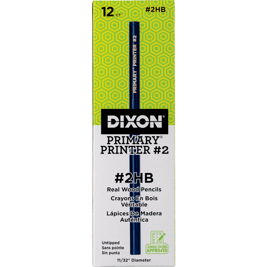 Dixon® Primary Printer Pencil #2 12/box
