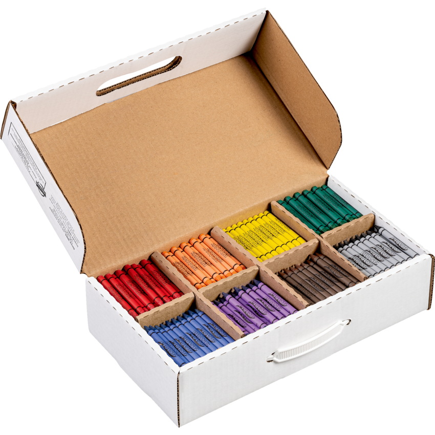 Prang® Classroom Pack Crayons Assorted Colours 800/cse