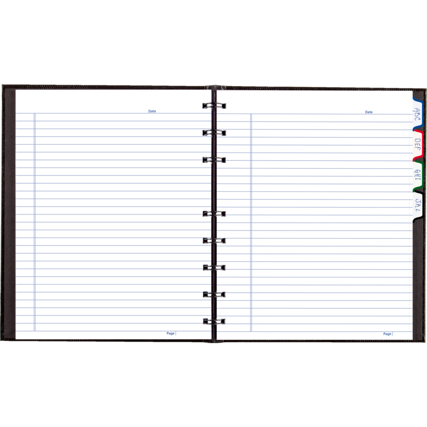 Blueline® NotePro™ Pink Ribbon Notebook 9-1/4" x 7-1/4" 150 pgs Black