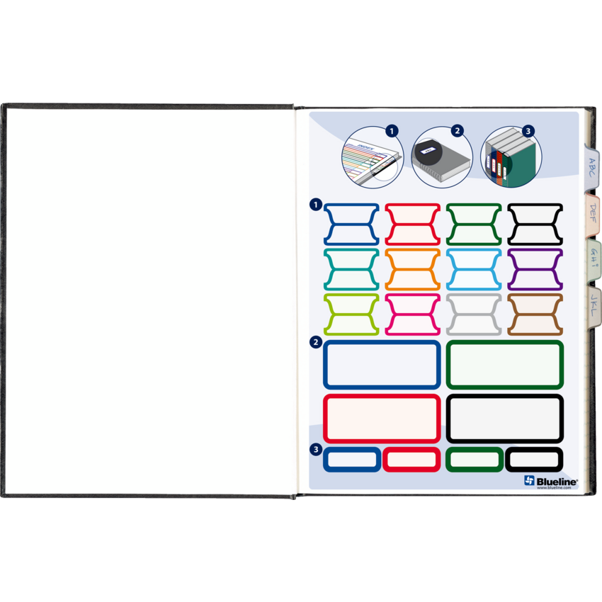 Blueline® Hard Cover Perfect Bound Notebook 9-1/4x7-1/4" 192pgs Ruled with Margin Red