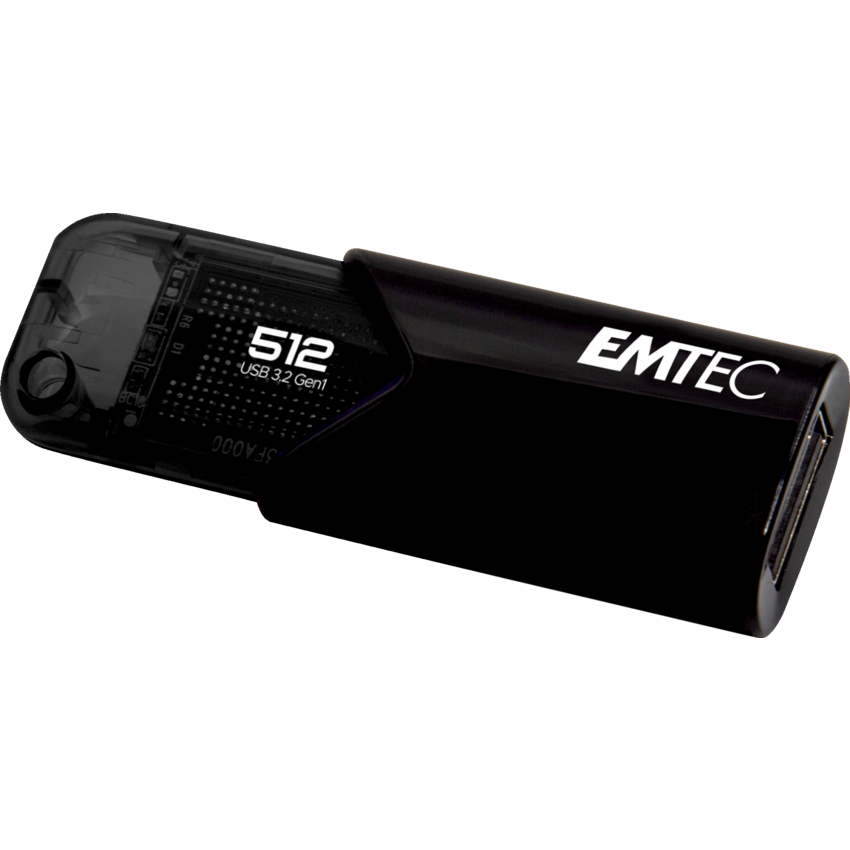 Emtec™ Click Easy 3.2 USB Flash Drive 512 GB Black