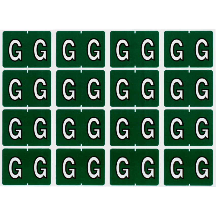 Pendaflex® Labels G Dark Green 240/pkg