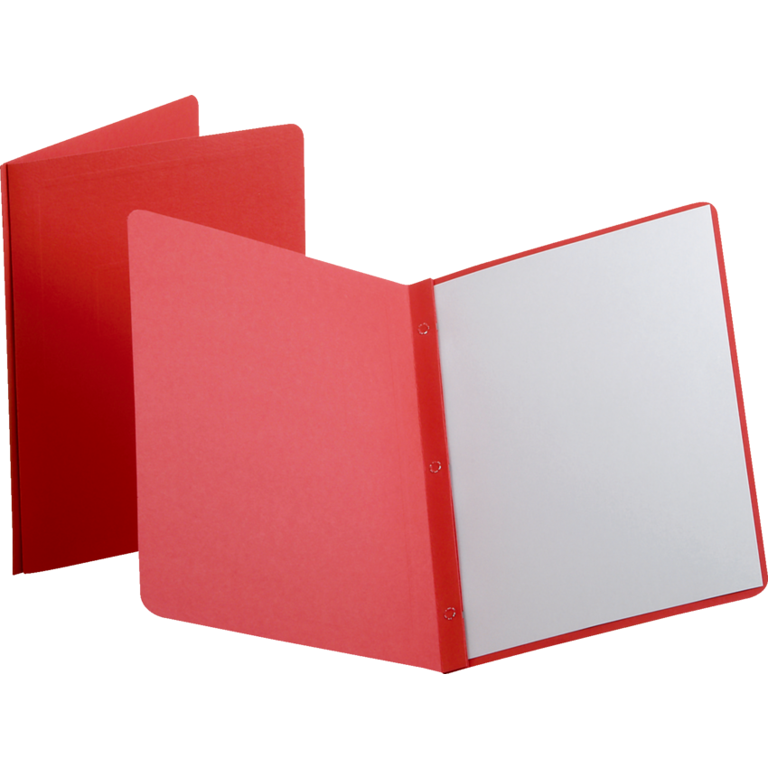 Oxford® Panel & Border Report Covers Letter Red 6/pkg