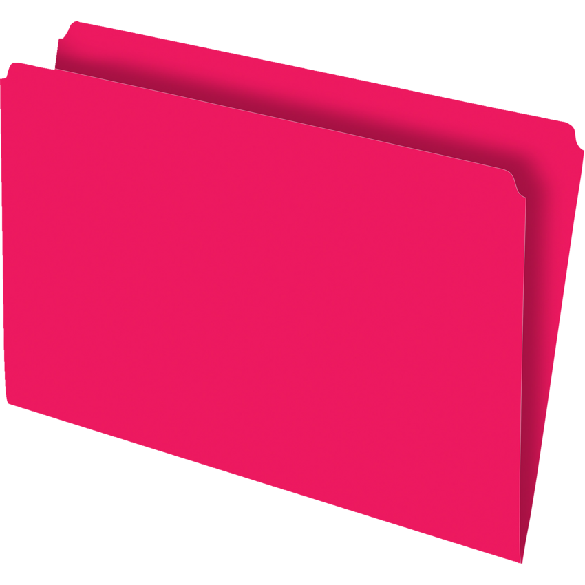 Pendaflex® Straight Cut Vertical Coloured File Folders Legal Red 100/box