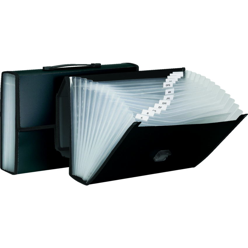 Pendaflex Professional Series Portable File 13-Pocket Legal Black