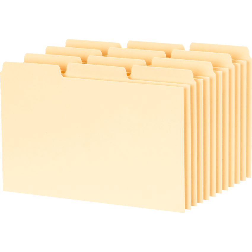 Oxford® Blank Card Guide 5" x 8" 100/pkg