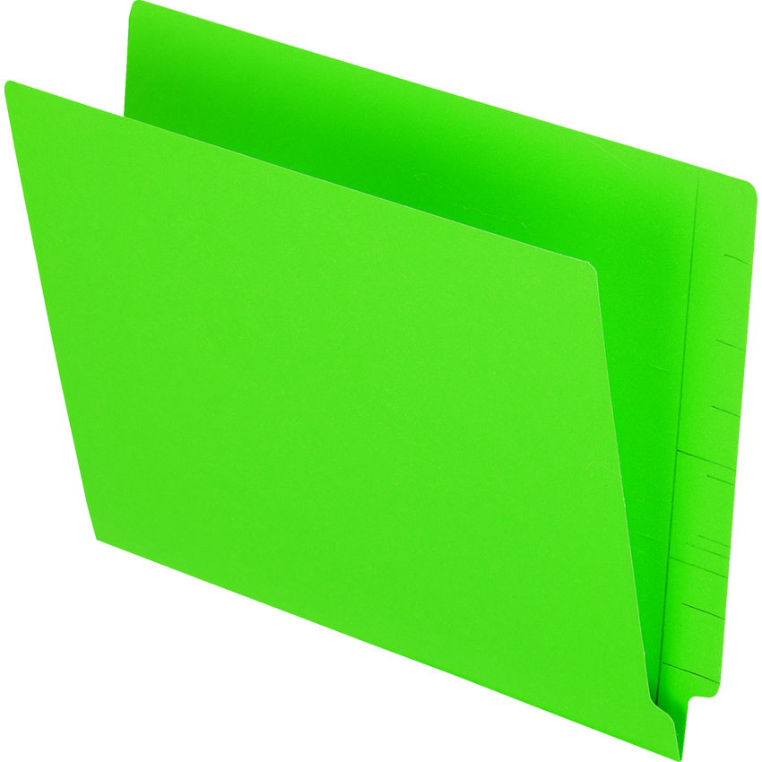 Pendaflex® Coloured End Tab File Folders Letter Green 100/box