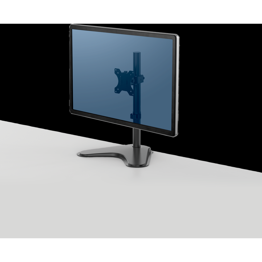 Fellowes® Professional Series Freestanding Single Monitor Arm Black