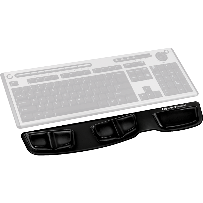 Fellowes® Professional Series™ Keyboard Palm Support with Microban Black